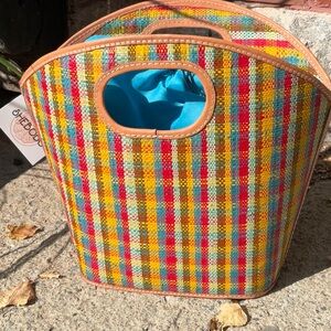 Woven Straw Jute Bucket Bag